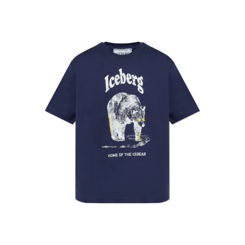 Айсберг-синий Мужская T-рубашка