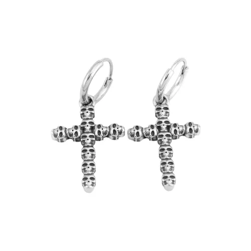 BOCH Титановые стальные серьги-кольца с заклепками унисекс