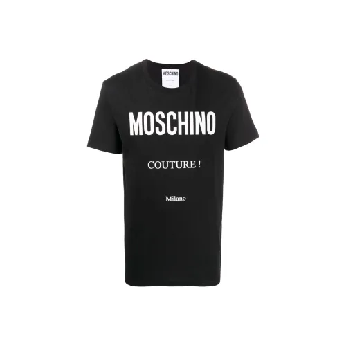 MOSCHINO Мужские черные T-рубашки