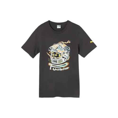 PUMA Трава Серый Унисекс Футболка