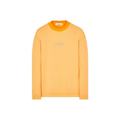 STONE ISLAND STONE ISLAND SS23 Marina Оранжевый Мужской Свитшот