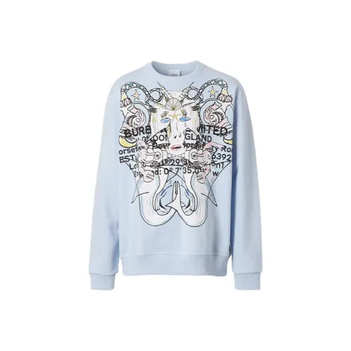 Burberry Толстовка Мужская Светло-Синяя