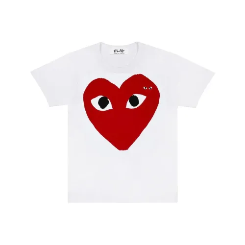 CDG Play Белая Унисекс Футболка
