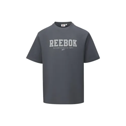 Reebok Угольно-черный Унисекс Футболка
