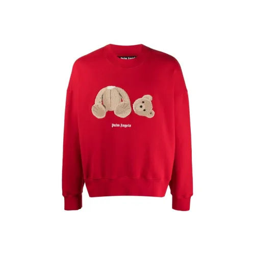 PALM ANGELS Red Men's Sweatshirts PALM ANGELS Красный Мужские Толстовки
