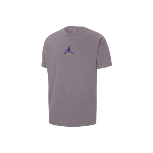 Jordan NBA Los Angeles Lakers Purple Smoke Мужская T-рубашка