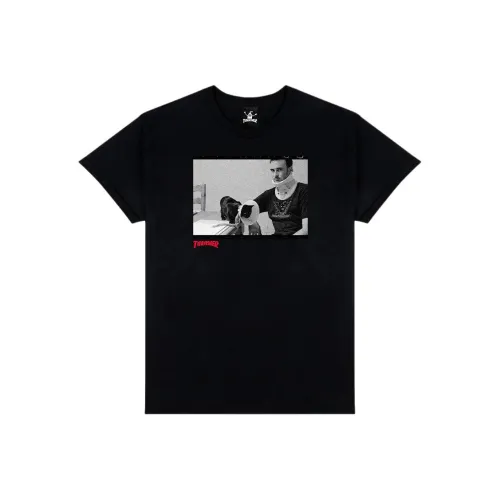 Thrasher Черная Унисекс Футболка