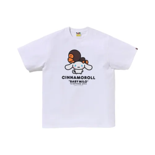 A BATHING APE Sanrio Co Branded Модель Белый Мужская T-Рубашка