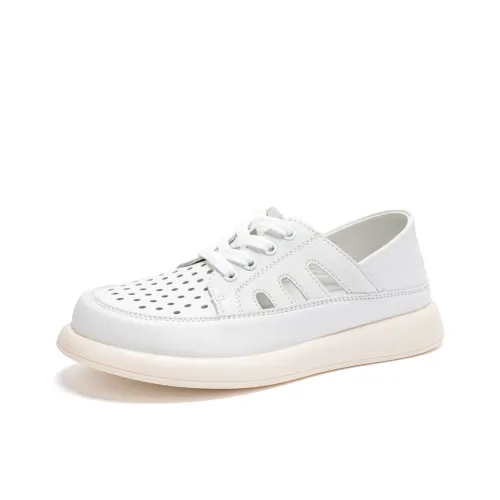 Reivanti противоскользящие низкие кроссовки для скейтбординга белые для женщин