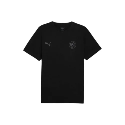 PUMA Borussia Dortmund T-Shirt Мужская Черная Shadow Серый