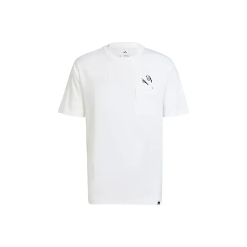 Adidas Lounge Sportswear Слайды UNITEFIT T Рубашка Мужская Белая