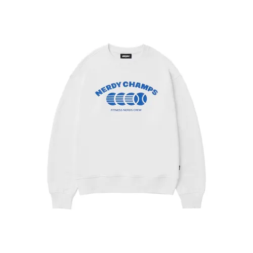 Nerdy Белый Унисекс Свитшоты