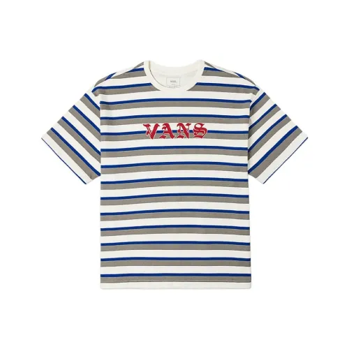 VANS SS25 T-Shirt Унисекс Экрю Полосы