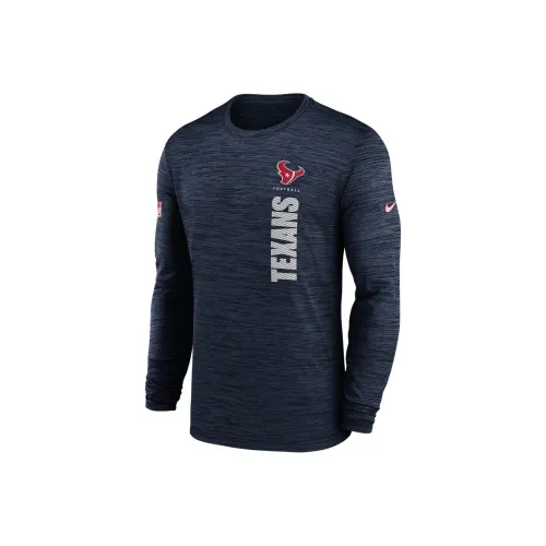 nike Houston Texans Sideline Velocity Dri FIT NFL Футболка Мужская Синяя