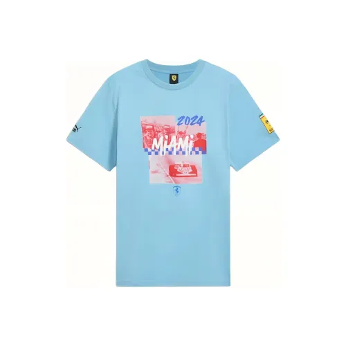 PUMA Scuderia Ferrari Blue Men's T-Shirts PUMA Scuderia Ferrari Синий Мужские Футболки