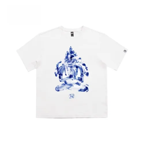 WOOKONG Белая Унисекс Футболка