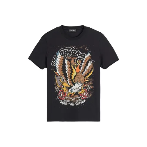 Ed Hardy SS24 T Рубашка Мужская Черная