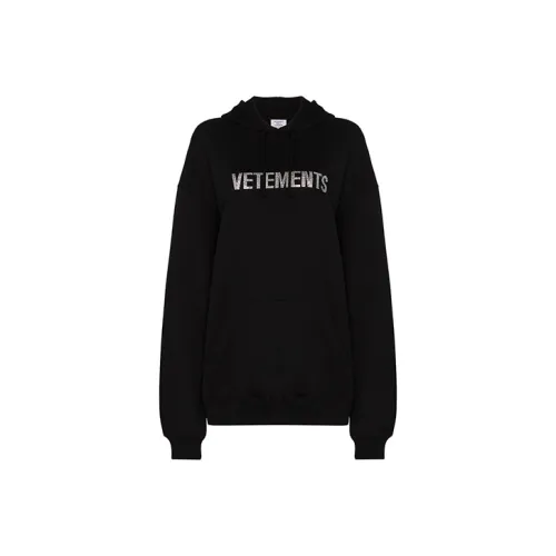 Vetements Черная Унисекс Толстовка