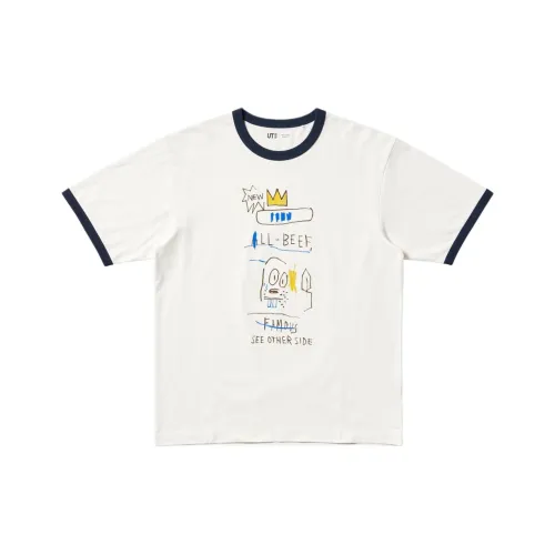 UNIQLO Коллаборация с Basquiat T-рубашка мужская цвет сливочный