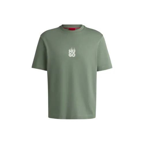 Hugo Boss Светло-зеленые Мужские T-рубашки