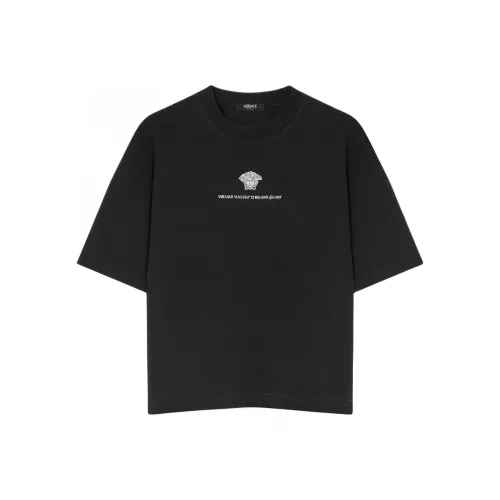 VERSACE Мужские черные T-рубашки
