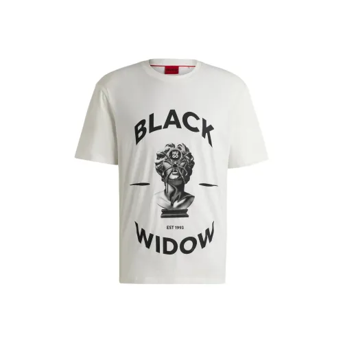 Hugo Boss Белая Мужская T-Рубашка