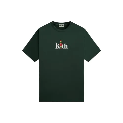 KITH Monday Program Collection FW24 For The Grinch Сериф Т Рубашка Мужская Зеленая