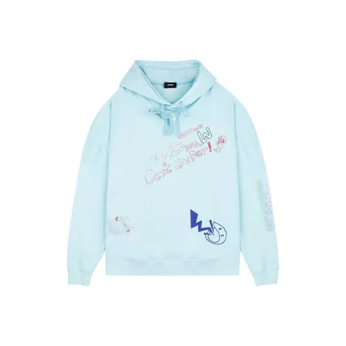 WE11DONE SS21 Свитшот Унисекс Небесно-голубой