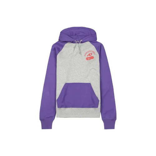 Nike Sports Life Collection Толстовка Унисекс Серый Фиолетовый