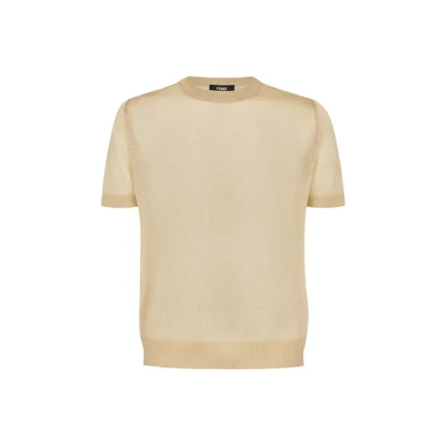 FENDI Мужские Золотые T-рубашки