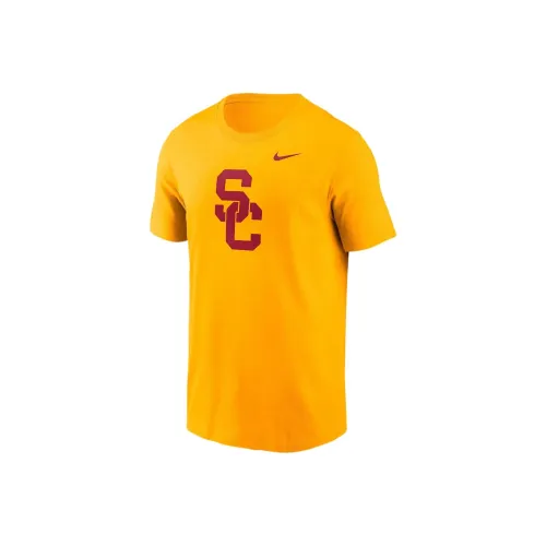 nike USCCollege SS25 Trojans Primetime T Рубашка Мужская Желтая