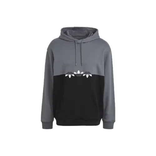 Adidas Originals Adicolor С капюшоном Облегающий Длинный рукав Толстовка Мужской Синий Черный