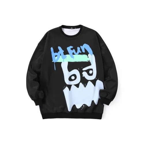 BT Круглый вырез Свободный крой Толстовка Унисекс