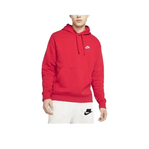 Nike Red Men's Hoodies Найк Красный Мужские Толстовки