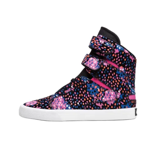 Кроссовки для скейтбординга SUPRA Society 2 High Top Черные Розовые Синие Женские