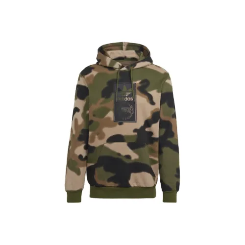 Adidas Originals Зеленый камуфляж Мужские Свитшоты