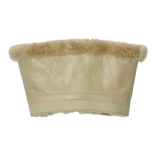 Burberry Шарфы из овечьей шерсти и телячьей кожи женские бежевые