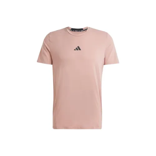 Adidas AEROREADY Дизайнерский Для Тренировок Workout Tee T-Рубашка Мужская Розовая