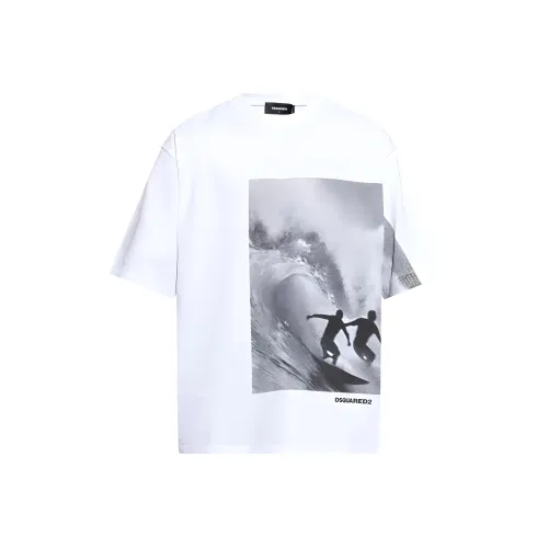 DSQUARED 2 FW24 T Рубашка Мужская Белая