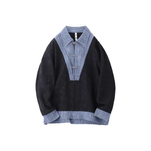 XUANSHENG T-Рубашка Мужская Темно-Синяя