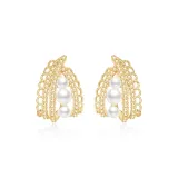 Серьги-кольца, 1 пара (золото)