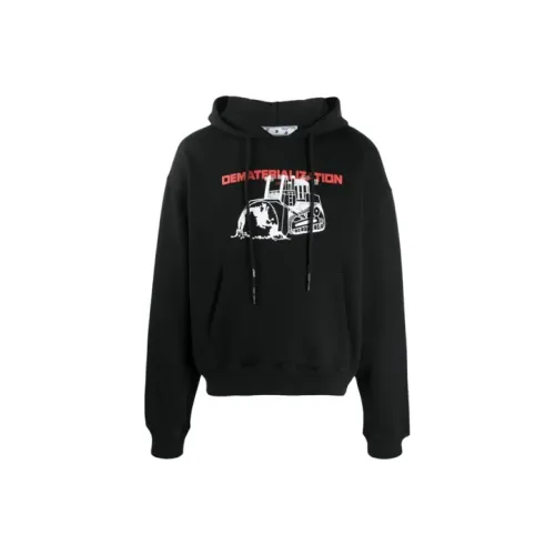 Off Белый SS21 Черный Мужские Толстовки