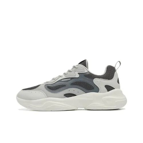 QIAODAN Устойчивый к истиранию Отскок Низкий Топ Casual Мужской Серый