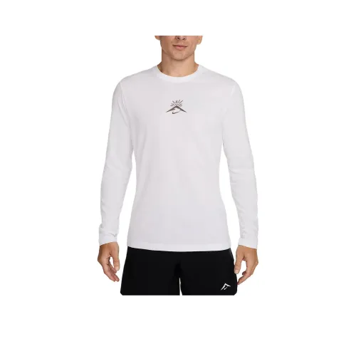 nike Dri Fit Trail T Рубашка Мужская Белая