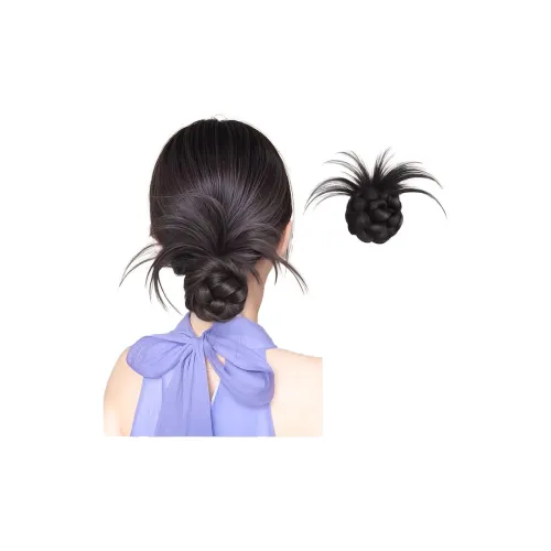 TIANKONGSHU Низкий стиль Бун с дизайном куриного перья парики