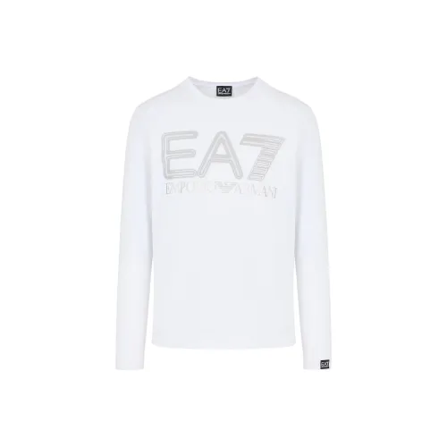 EMPORIO ARMANI EA7 SS24 T Рубашка Унисекс Белый