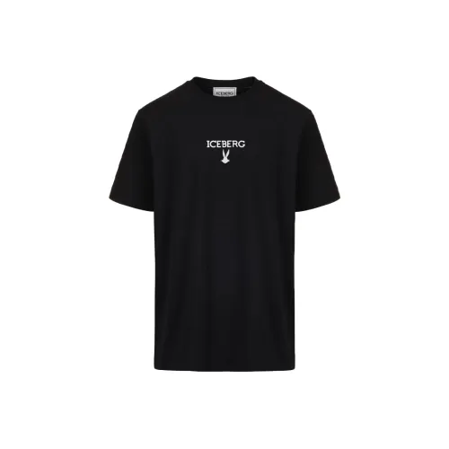 Айсберг Черная Мужская Рубашка T