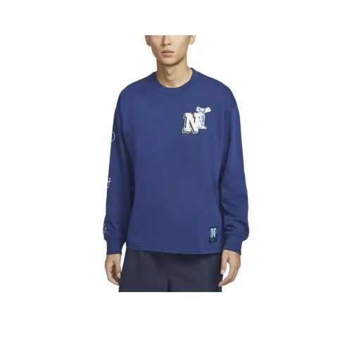 Nike Blue Men's T-Shirts Найк Синий Мужские Футболки