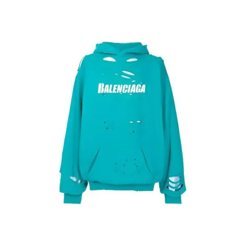 Balenciaga Свитшот Свободного кроя Мужской Небесно-синий