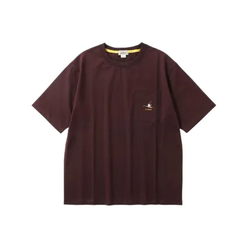 L.L.Bean T-рубашка мужская цвет каштановый